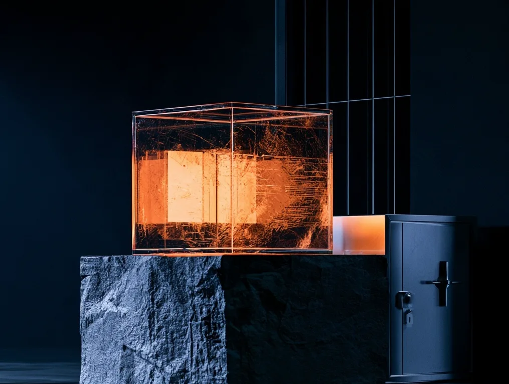 glass cube
