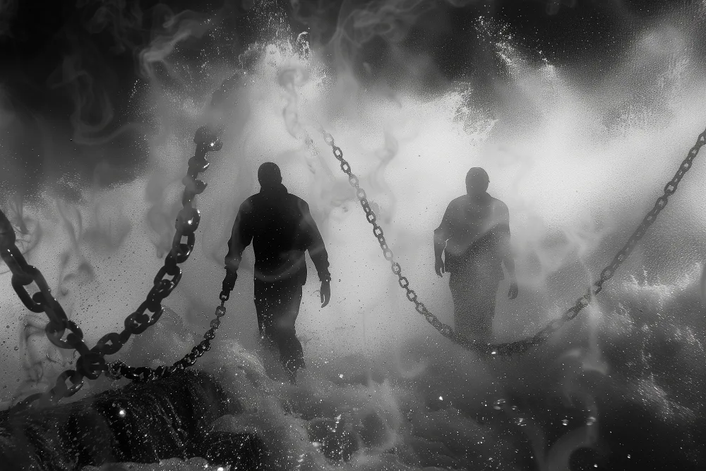 people and chains