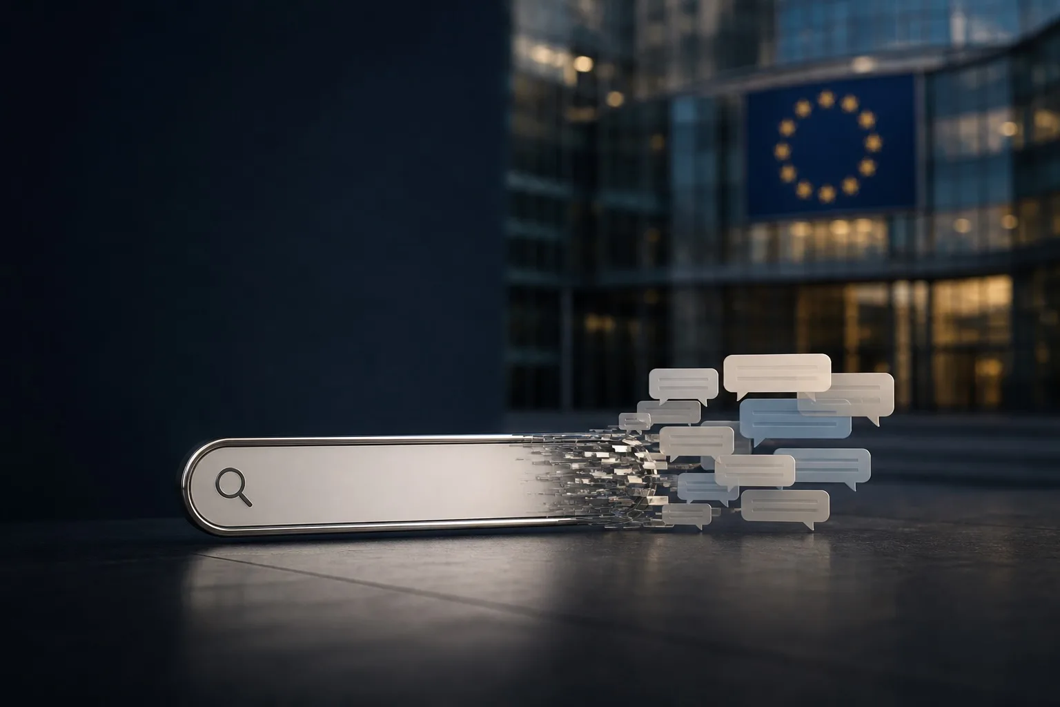 chat to search with EU flag