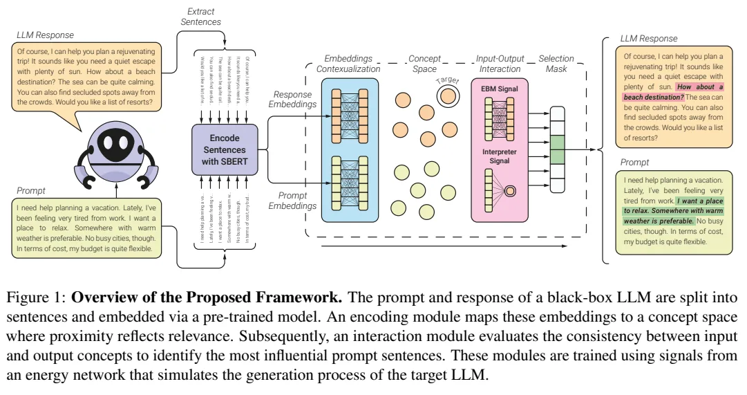 prompt and response of a black-box LLM
