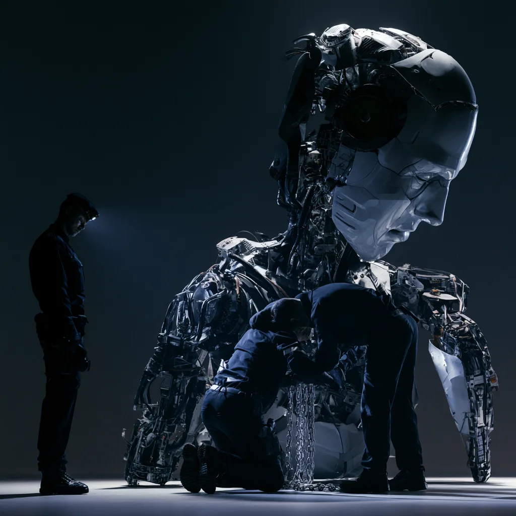 robot under investigation